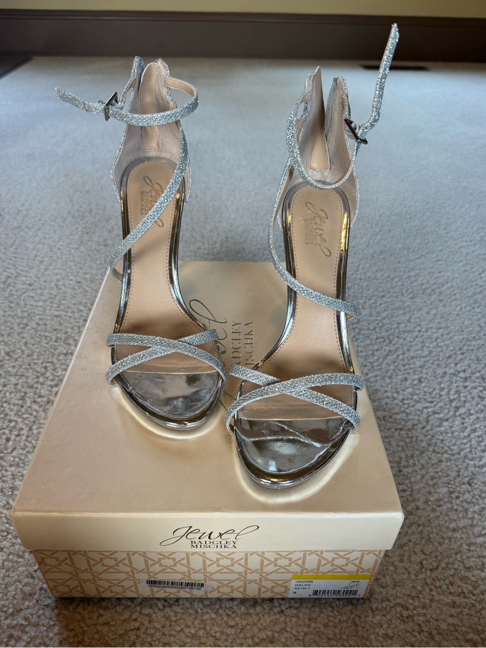 Silver Sparkly Heels
